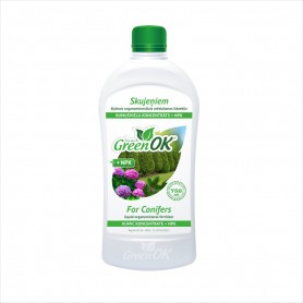 GreenOK  Pro jehličnany kapalné organominerální hnojivo. Koncentrát huminových látek + NPK, 750ml