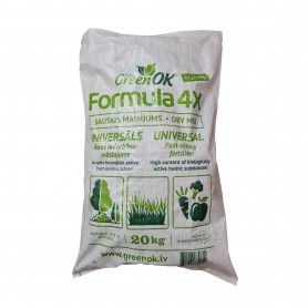GreenOK FORMULA 4X Organominerální hnojivo NPK 2,2-2,2-5,0 | Ca, Mg 2,8 – 1,6, 20kg