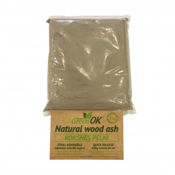 GreenOK Přírodní dřevěný popel, 1kg
